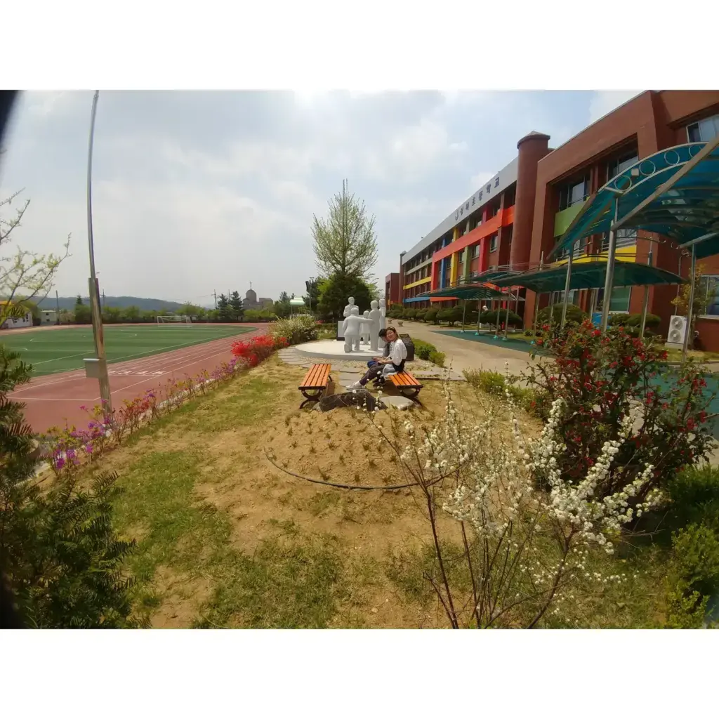 조형물 주변 경관조성공사 시공 사진