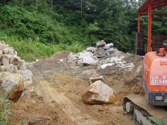녹정원 주변 부대공사