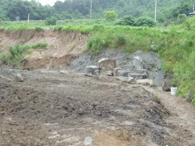 녹정원 주변 부대공사